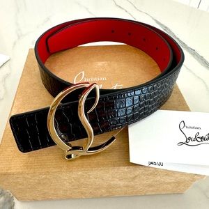 Christian Louboutin CL Logo Belt